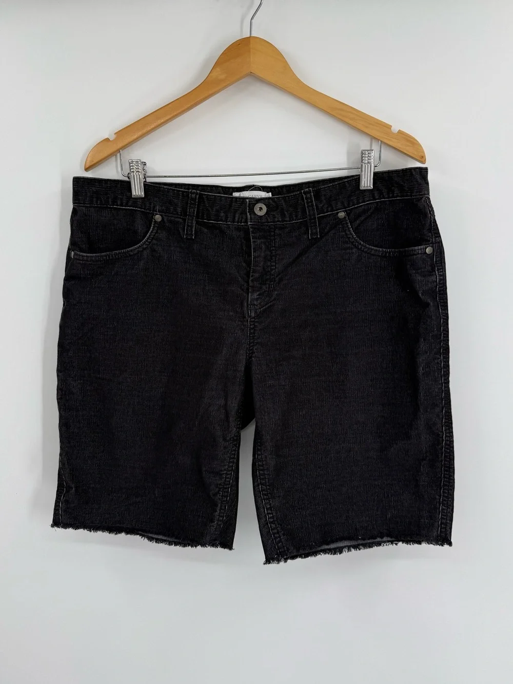 Carve Designs Oahu Corduroy Short | Black | 12
